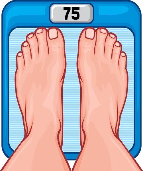 Feet on the scale