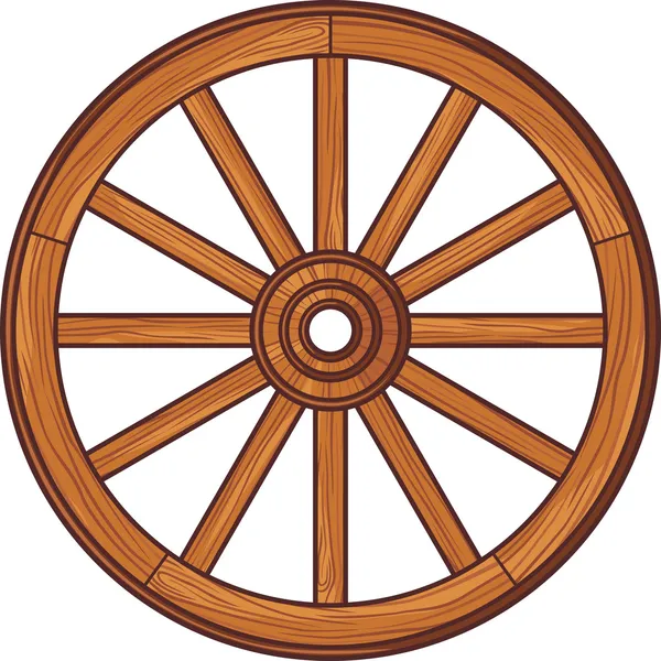 Old wooden wheel