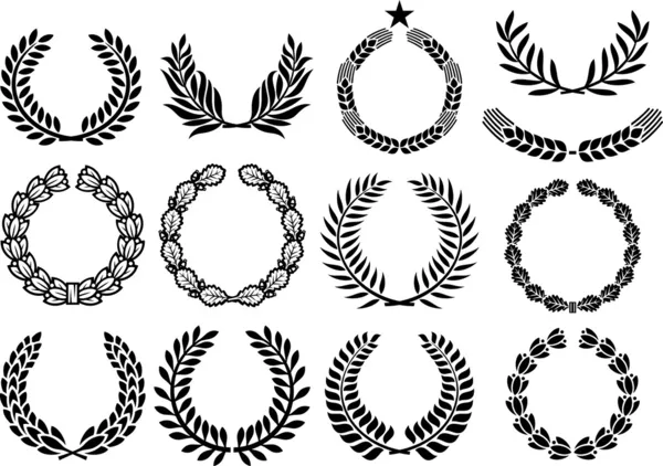 Wreath set (wreath collection, laurel wreath, oak wreath, wreath of wheat, and olive wreath)