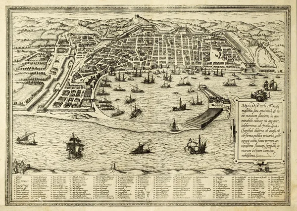 Messina old map