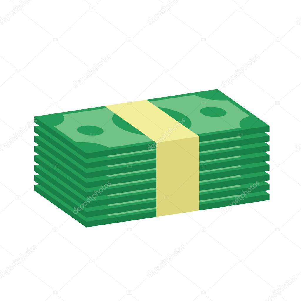 Vector Stack of Money Icon — Stock Vector © magurok5 #36834525