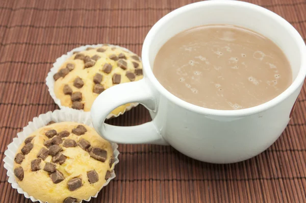 Cup of chocolate muffins