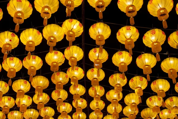 Golden chinese lanterns