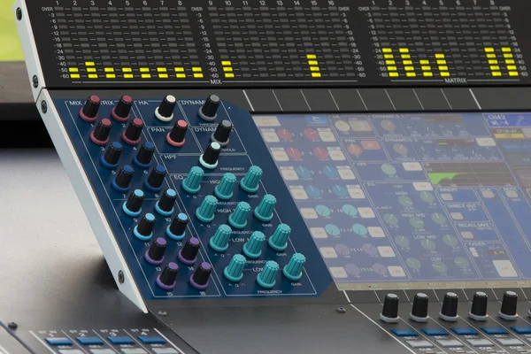 Control knobs ofdigital sound mixer panel