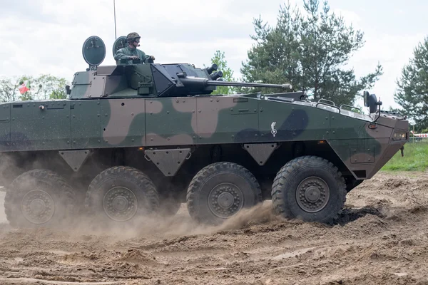 Wroclaw, Poland - May 10. 2014: AMV XC-360P Rosomak armored vehicle on Military show on May 10, 2014 in Worclaw, Poland