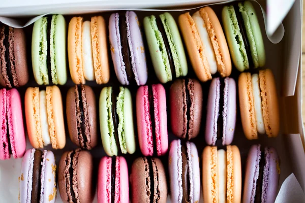 Traditional french desert macaroons
