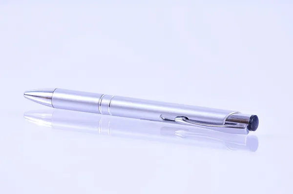 Silver ballpoint pen