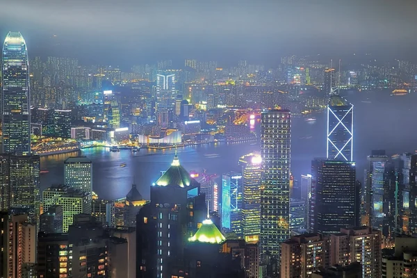 Hong Kong at night, fantasy town