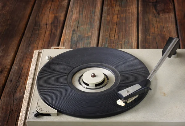 Vintage record player. vintage gramophone.