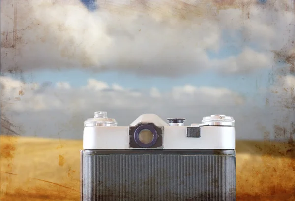 vintage camera front view