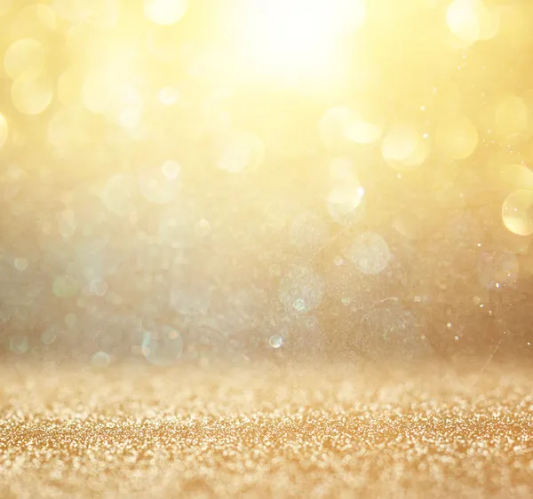 Abstract photo of light burst and glitter bokeh lights. image is blurred and filtered .