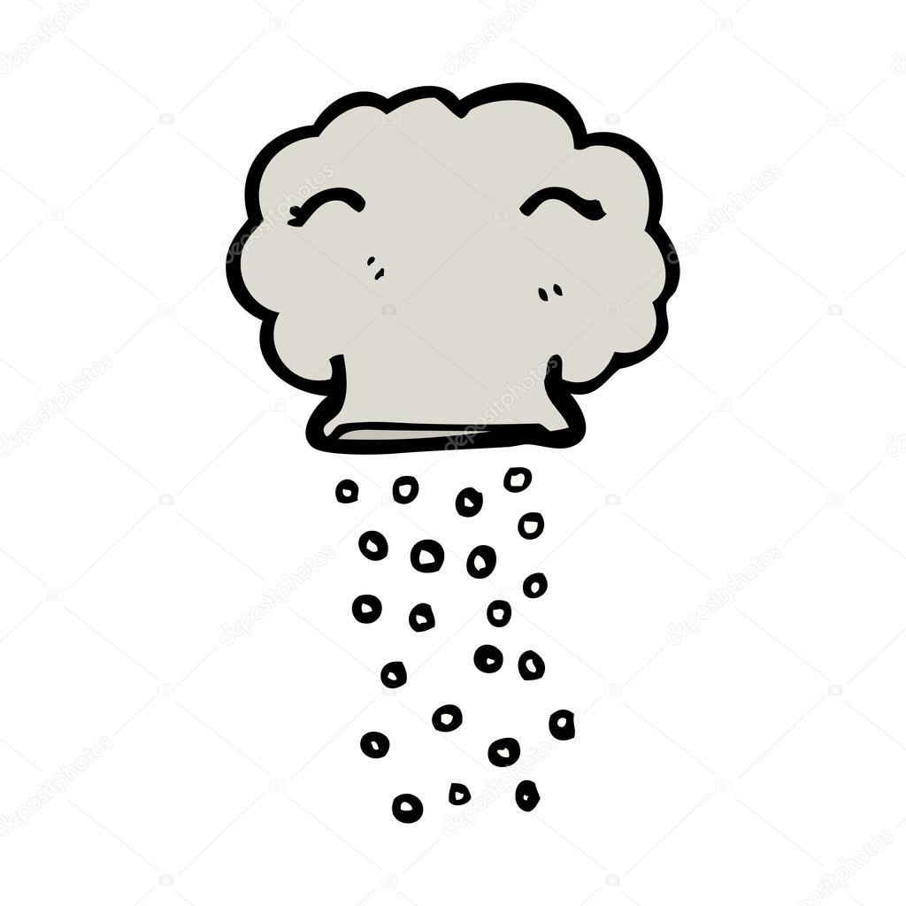 Snow cloud cartoon — Stock Vector © lineartestpilot #16296839