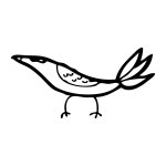 Линия рисунки птицы Линия рисунки птицы
