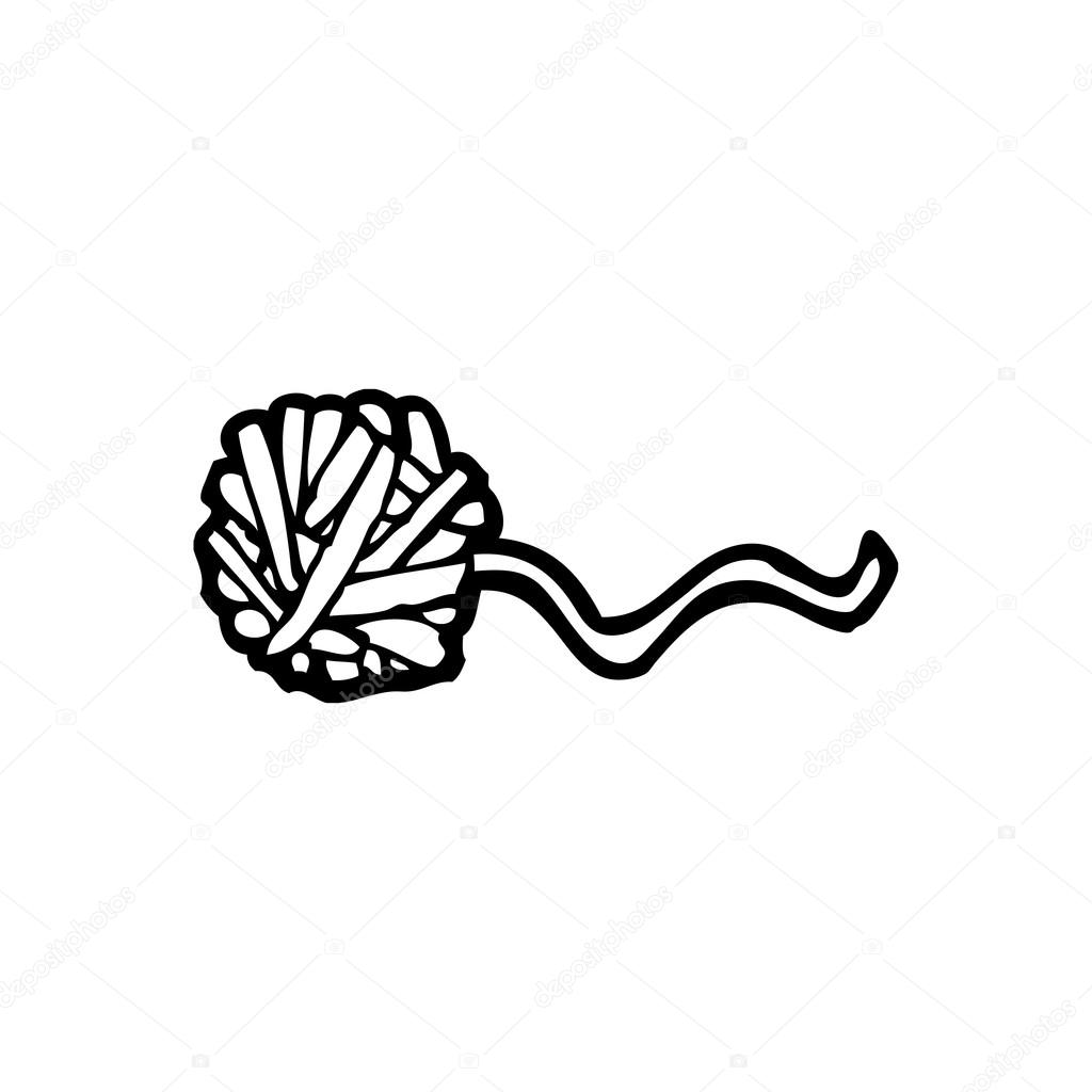 Bola de estambre — Vector de stock © lineartestpilot #20276835