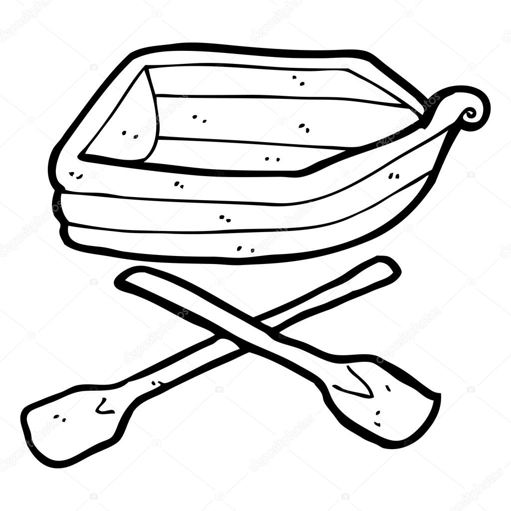 Cartoon Row Boat