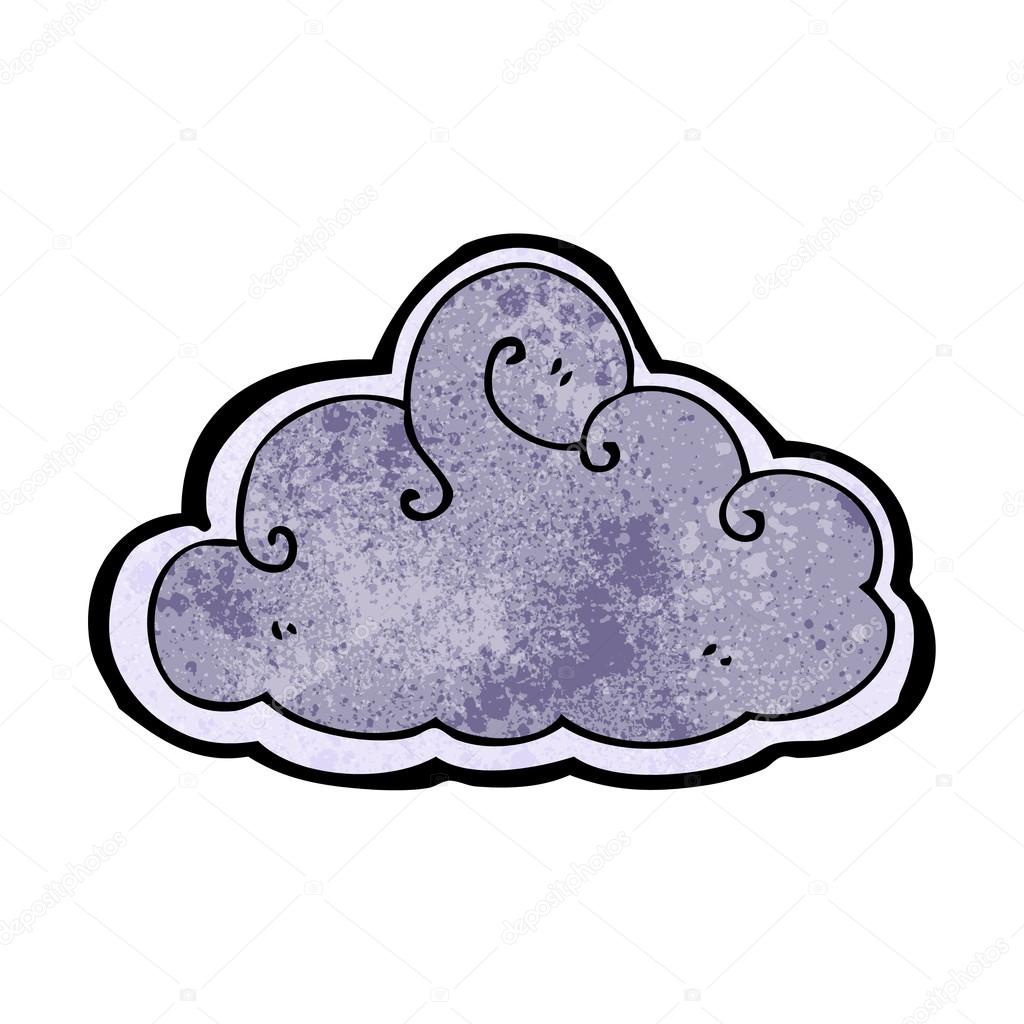 Retro storm cloud symbol — Stock Vector © lineartestpilot 21400049