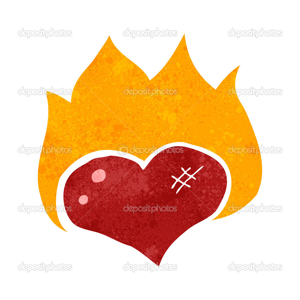 flaming heart symbol flaming heart symbol