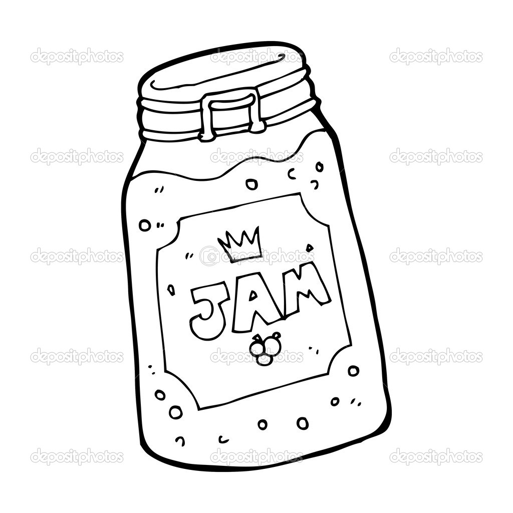 jar of jam coloring pages - photo #11