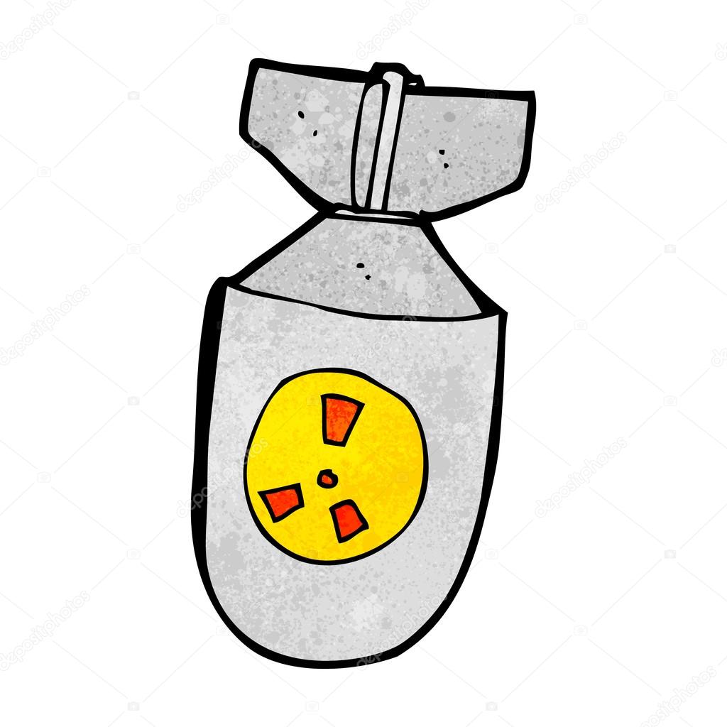 Bomba atómica de dibujos animados — Vector de stock 39438051
