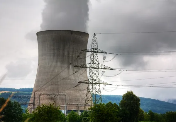 Nuclear Power Plant in a storm