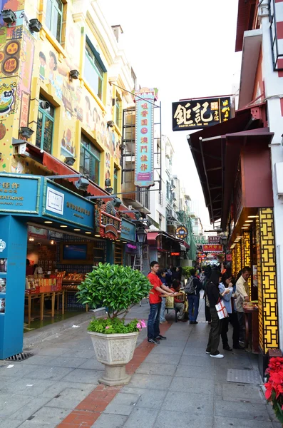 View on downtown street in Macau