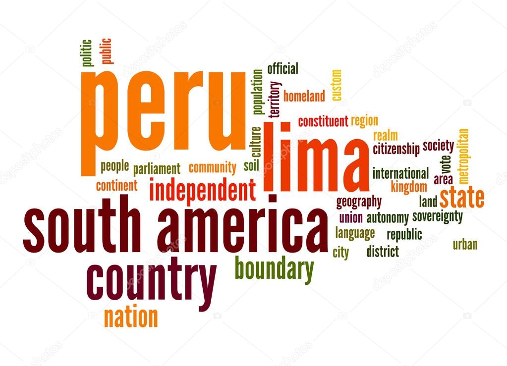 Peru word cloud — Stock Photo © tang90246 43122271