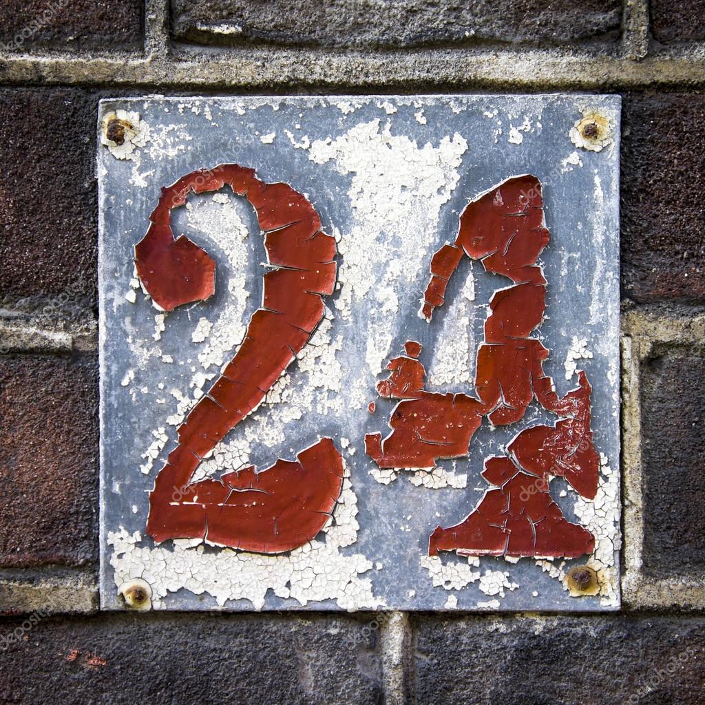House number 24 — Stock Photo © papparaffie #23197654