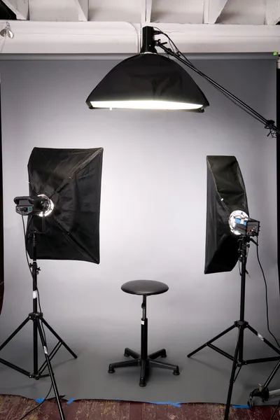 Photography Studio Lighting Background Setup Grey