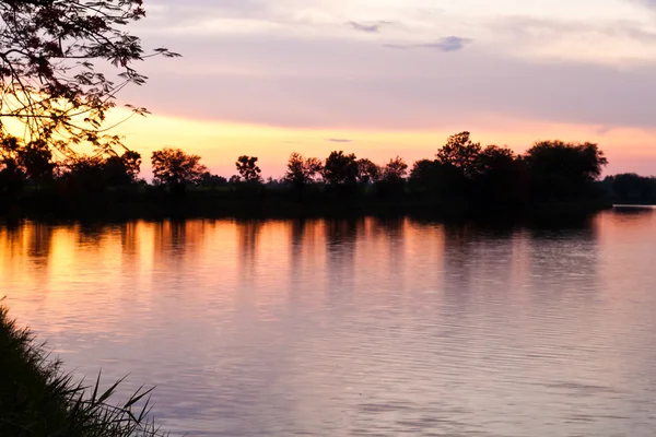 Sunset on the river.