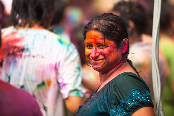 Celebrated Holi Festival of Colors in Kuala Lumpur, Malaysia