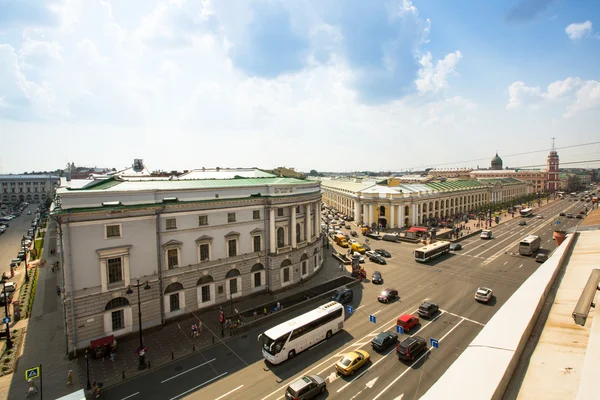 ST.PETERSBURG, RUSSIA - JUN 26: Top view of the Metro and mall Gostiny Dvor on Nevsky Prospect, Jun 26, 2013, SPb, Russia. Station opened on 1967, is one of busiest stations in the entire SPb Metro.