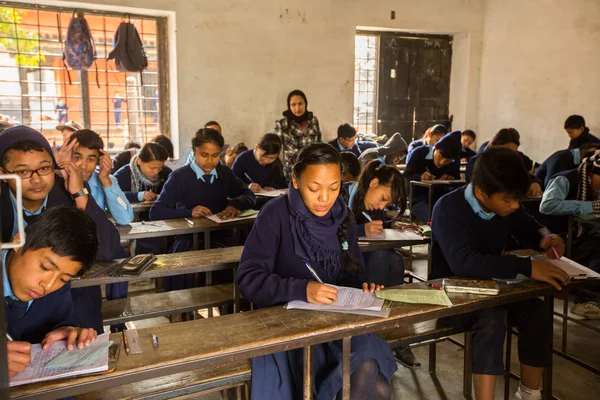 Children in the lesson at public school