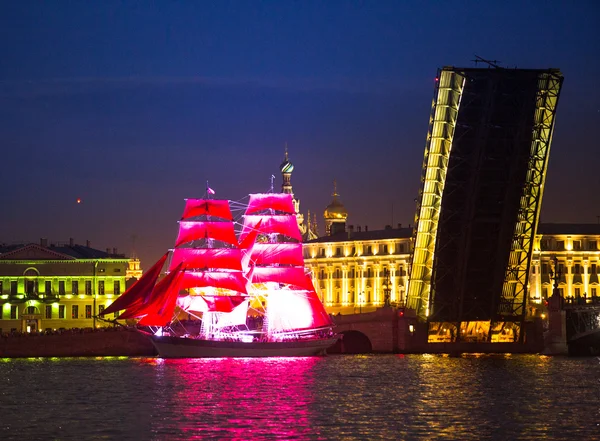 Celebration Scarlet Sails show during the White Nights Festival
