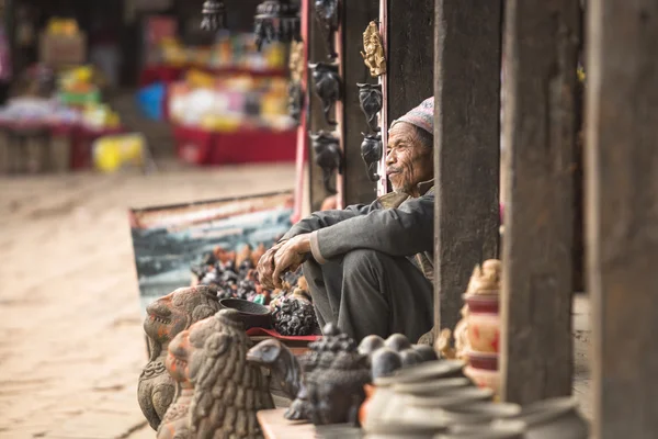 Nepalese sellers souvenirs