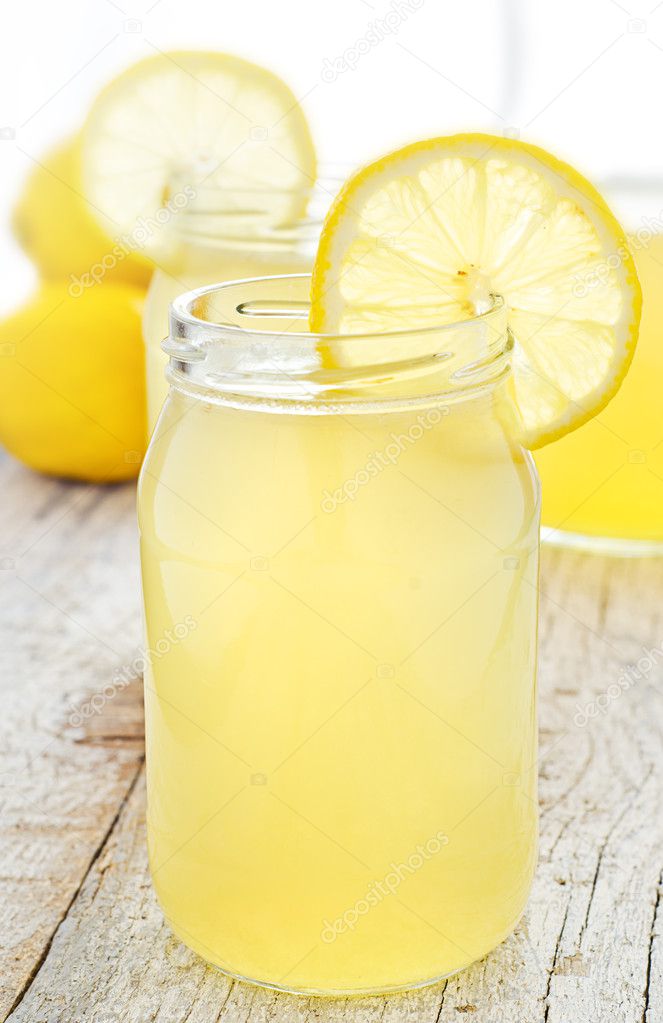 Lemonade in a jar — Stock Photo © mephi55to 12589650