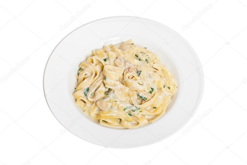 Макароны с грибами в сливочном соусе с курицей и грибами рецепт Макароны с грибами в сливочном соусе с курицей и грибами рецепт