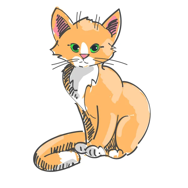 Рисунки сидячая кошка Рисунки сидячая кошка