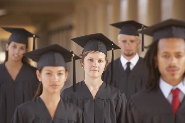 College students in cap and gown