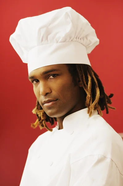 Portrait of male chef wearing hat