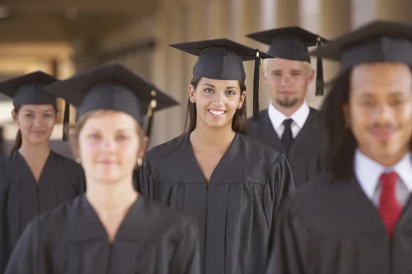 College students in cap and gown