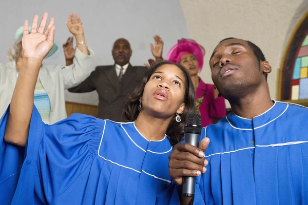 African American singing in church