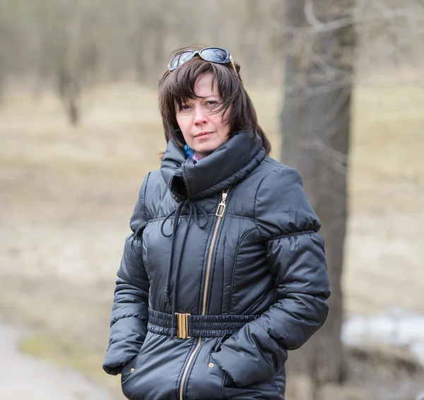 Brunette middle-aged woman