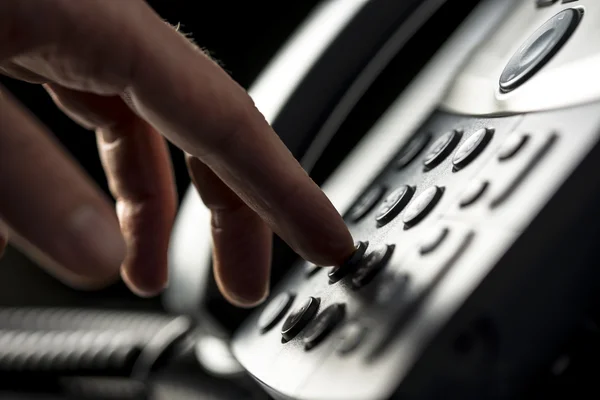 Man making a telepnone call