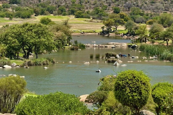 Small lake in Sun City, South Africa