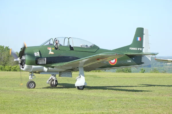 Former military airplane T-28 \
