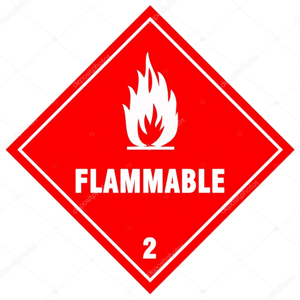 Flammable Warning Sign — Stock Photo © Getino13 48644515