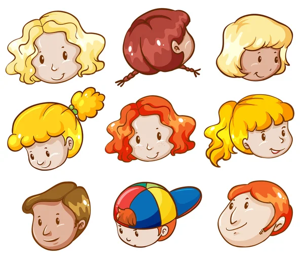 Heads of different people