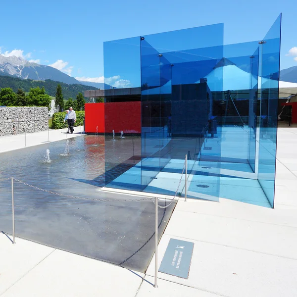 Entrance to Swarovski Kristallwelten exhibition of glass art
