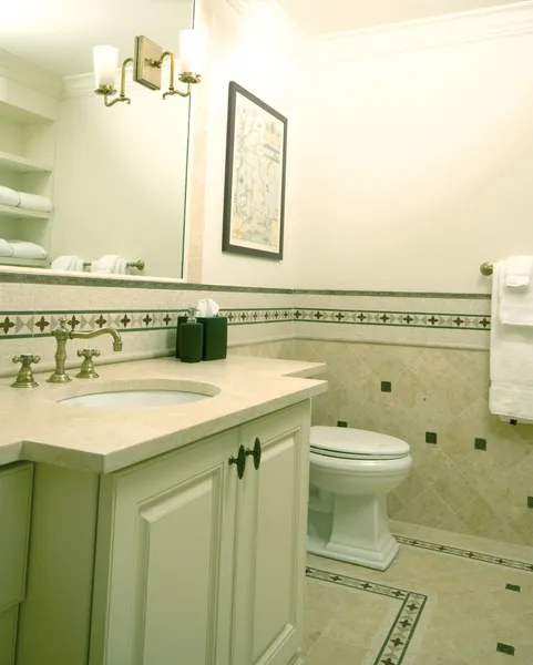 Custom bathroom with tile work