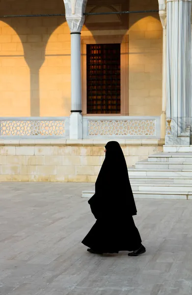 Religious Muslim Woman Walking